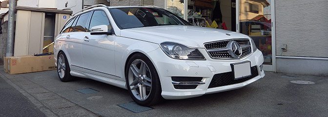 BENZ:W204にレカロシートST-JCの装着。