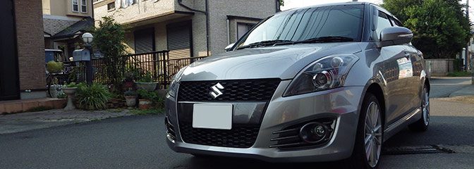 SUZUKI:スイフトにレカロSR-7Fの装着。